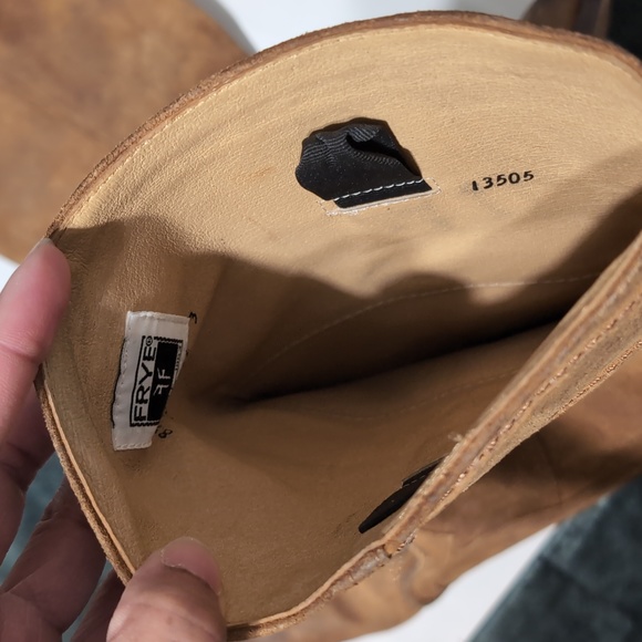 Frye Jane Stitch Oiled Suede Leather Boots Distressed Women’s Size 8.5 - Picture 5 of 6